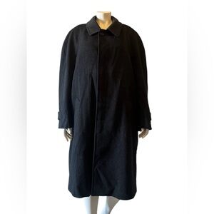 Classic Black Men's Overcoat
